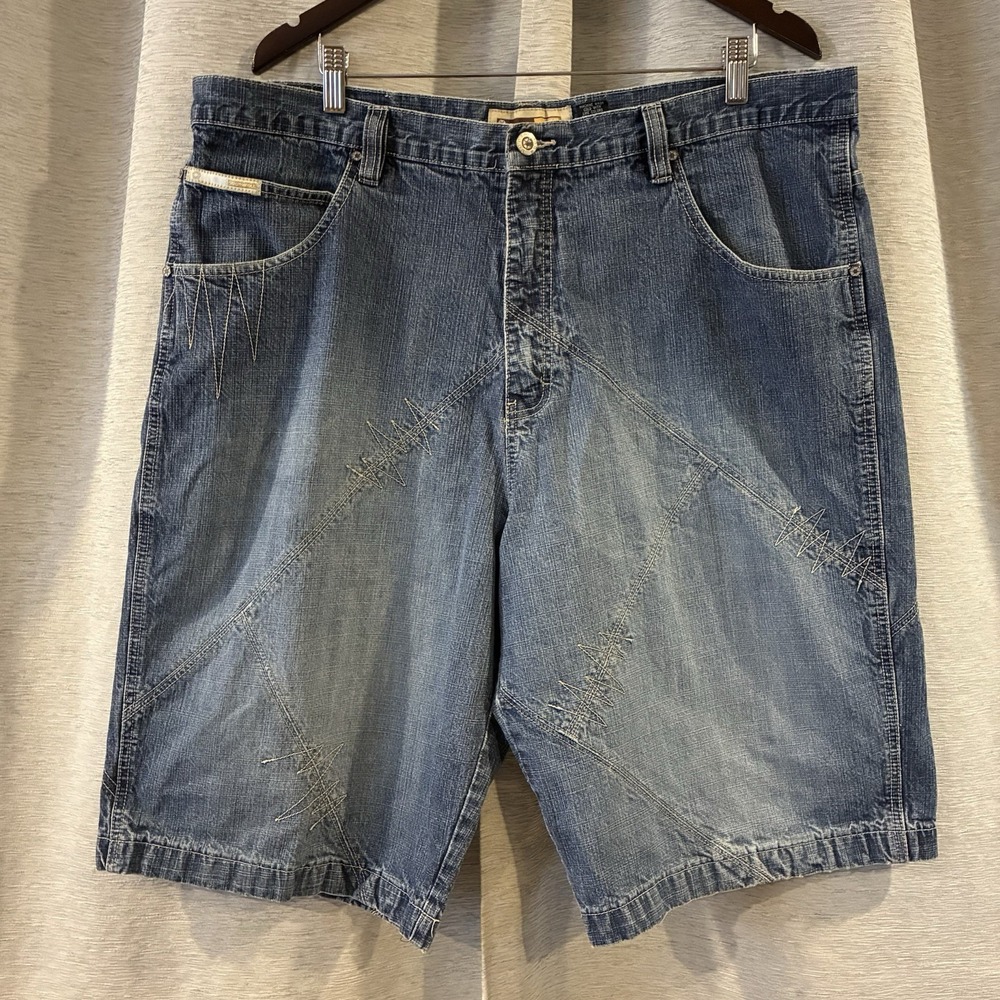 Vintage Southpole Shorts Mens 42 Blue Baggy Jorts Hip Hop Streetwear 1990s Y2K